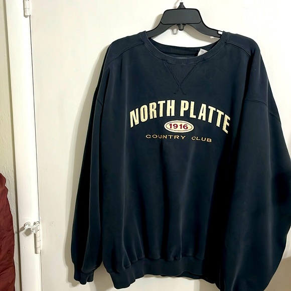 Vintage page& Tuttle pull over sweatshirt dark blue extra large - Picture 1 of 5